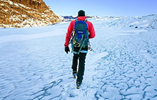 氷河の上を歩いてみよう！