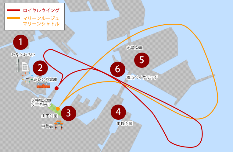 横浜クルーズマップ