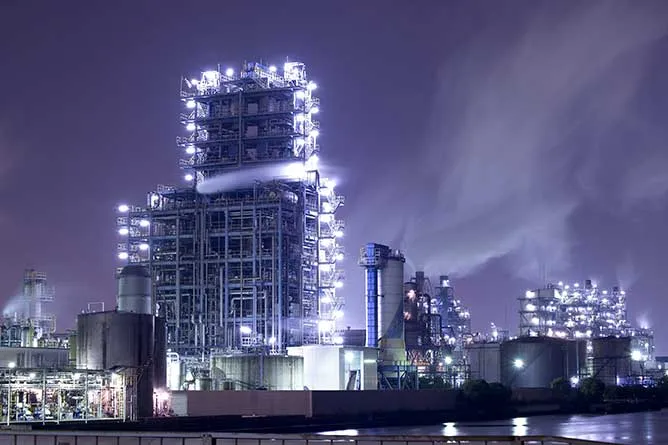 川崎工場夜景写真