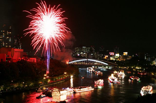 大阪天神祭奉納花火