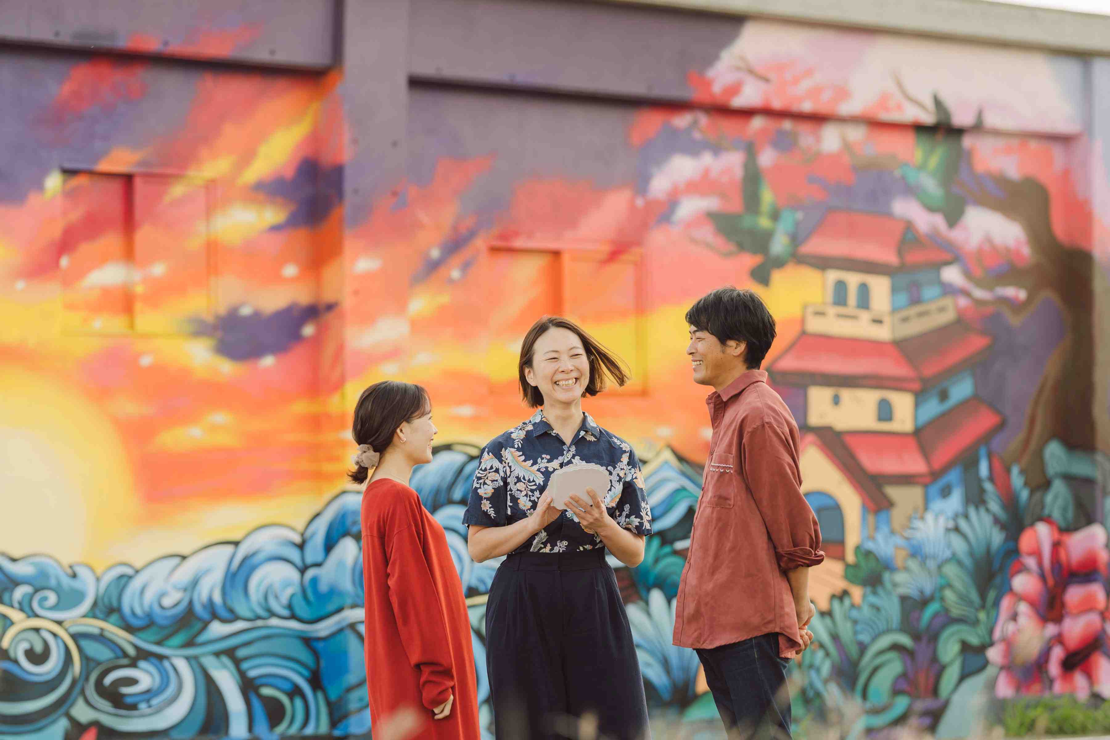 お互いの想いを伝え合う来間島宣誓式（エロープメント）