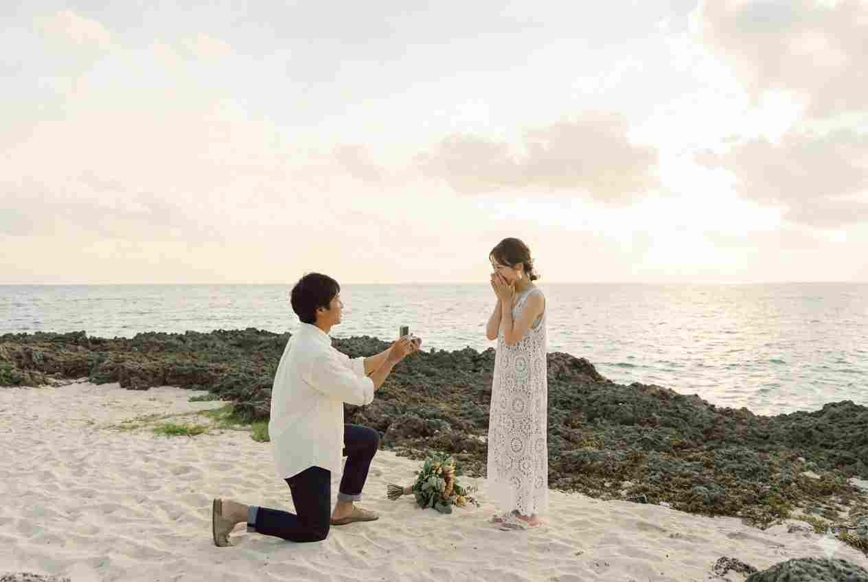 お互いの想いを伝え合う来間島宣誓式（エロープメント）＋箱パカプロポーズ