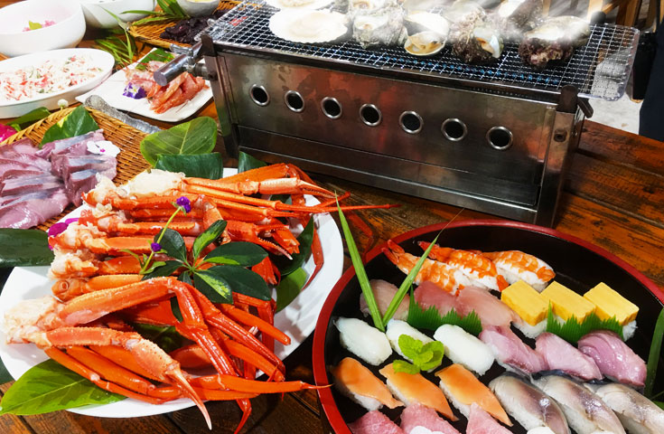 新宿発 千葉で大人気のカニ 海鮮浜焼き 握り寿司食べ放題と房総 旅プラスワン 新宿発 千葉で大人気のカニ 海鮮浜焼き 握り寿司食べ放題と房総 旅プラスワン