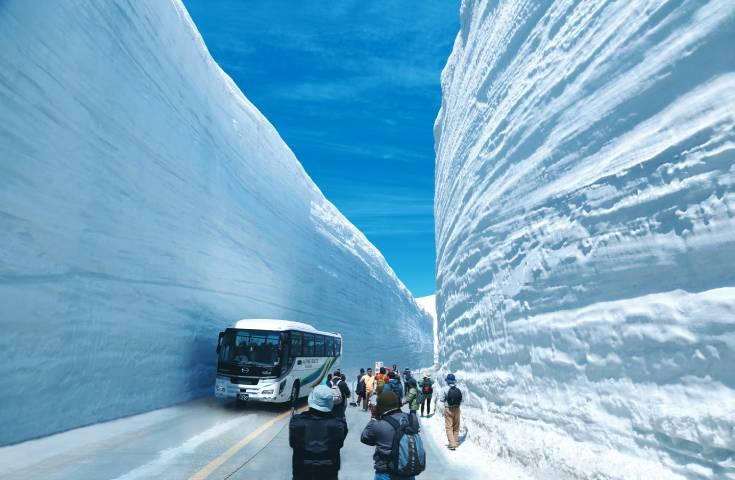 【名古屋VIPのりば7：30発】マイカーでは行けない大迫力のアルペンルート中心地の絶景を目に！ 雪の大谷ウォーク！立山・室堂平へ！
