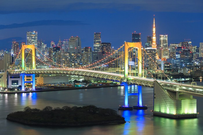 【天王洲乗船】「レインボーブリッジお台場・東京湾夜景クルーズ」2階展望テラス付き屋形船でご案内！