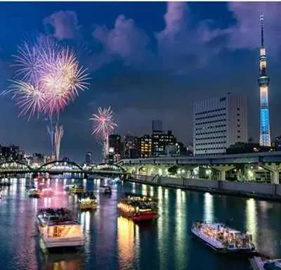 2025.7/26（土）隅田川花火大会観覧クルーズ♪　360°ビューのオープンボードでダイナミックナイトな花火を楽しもう！