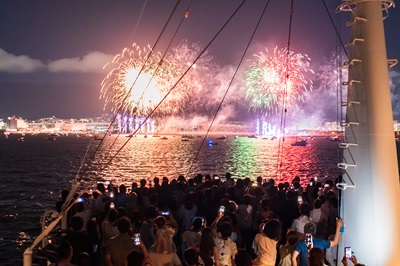 ＜コンチェルト 花火大会クルーズ＞2025年7月26日（土）／船上で贅沢な花火鑑賞！芦屋花火クルーズ★鉄板焼きコース