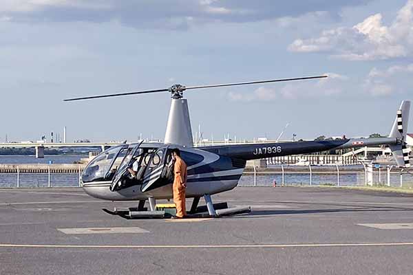飛行時間【4分プラン】大阪ヘリコプター遊覧！USJを上空から見るヘリポート見学付きユニバーサルコース
