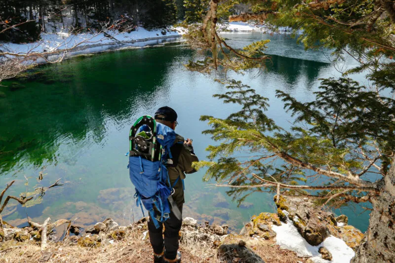 鶴雅アドベンチャーベースＳＩＲＩ～神秘の秘湖トレッキング (冬季)