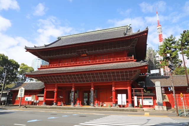 【A7395】増上寺「三解脱門」特別公開と東京タワー ～江戸と昭和のランドマークを訪ねて～