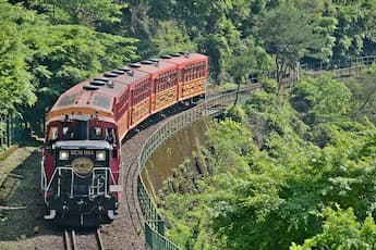 ＜S＞トロッコ列車と保津川下り／京阪バス