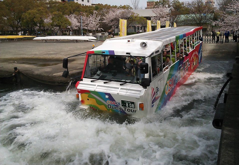 大阪ダックツアー＊お花見プラン＊ 陸と水上から大阪のお花見を満喫！