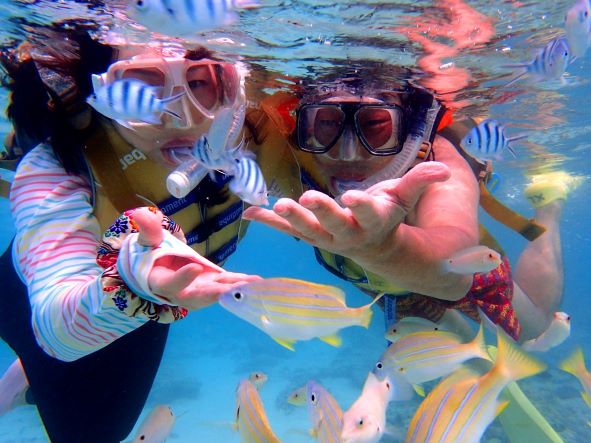 ＜久米島＞１日遊びつくせ　はての浜＆外海スノーケル満喫プラン【夏季】