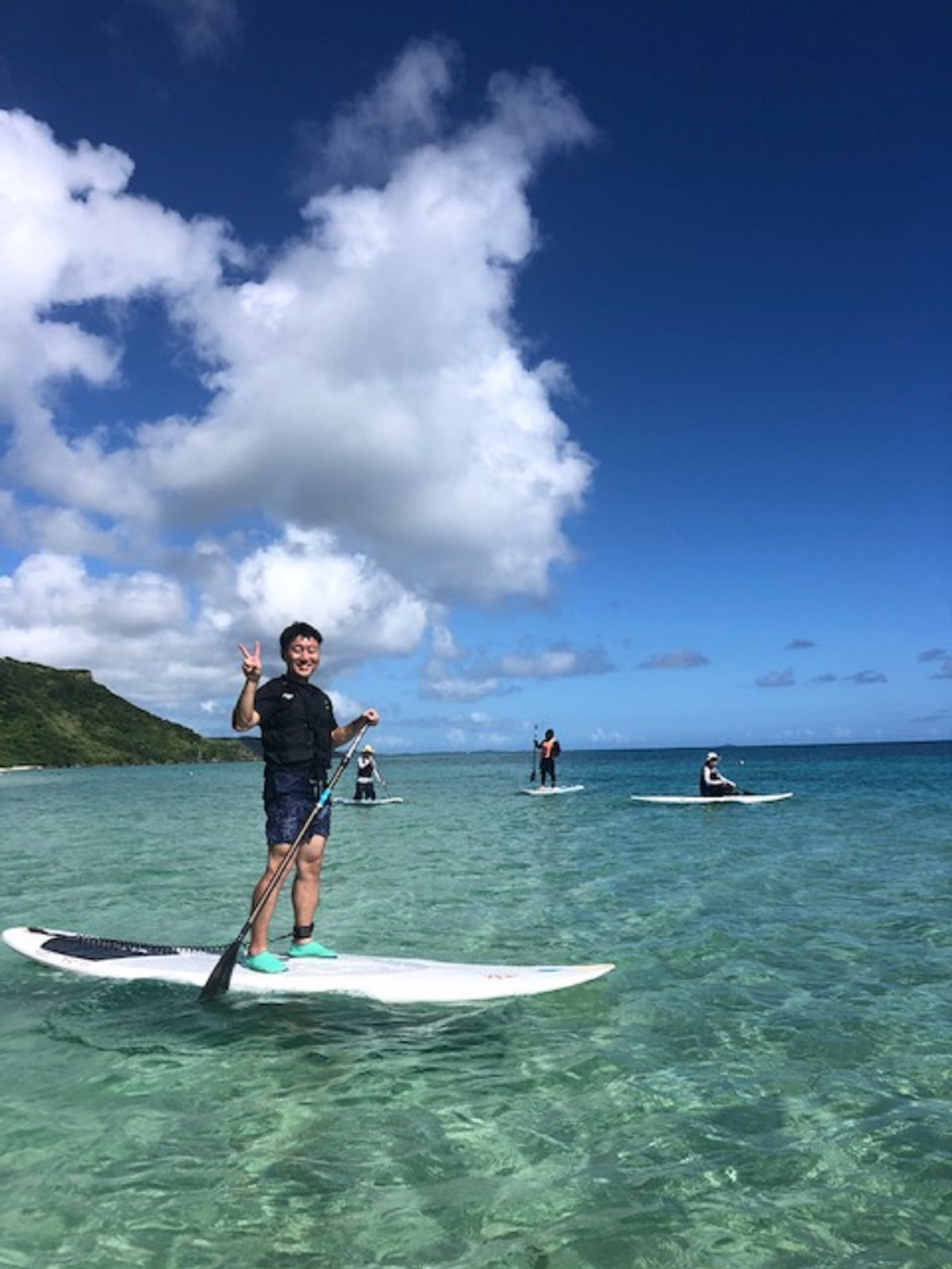 SUP経験者にオススメ！SUP＆シュノーケリング120分コース（体験説明付、写真撮影付）
