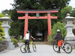 Mountain bike at Lake Kawaguchi