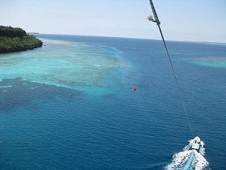 【瀬底島】or【古宇利島】体験ポイントをチョイス！パラセール